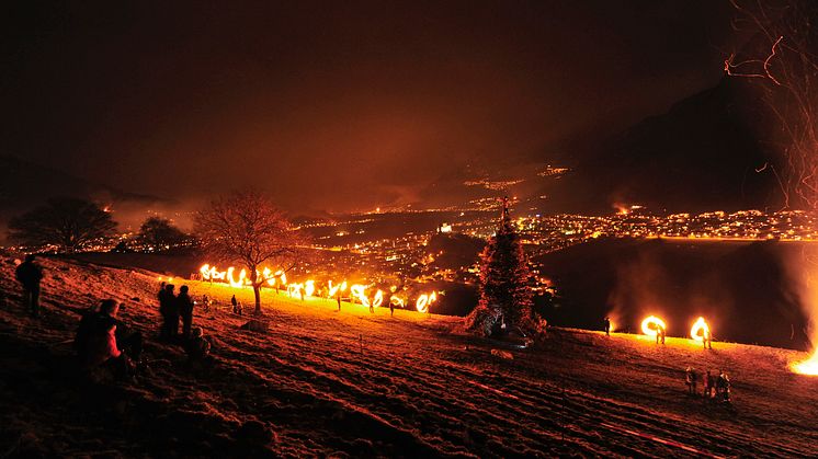 Funkensonntag in Balzers-Liechtenstein 
