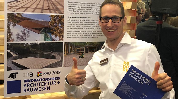 BAU 2019: Kebony gewinnt Innovationspreis