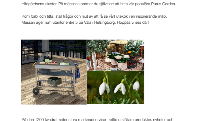 Kolla in uteköket Purus Garden på Trädgårdsmarknad i Helsingborg