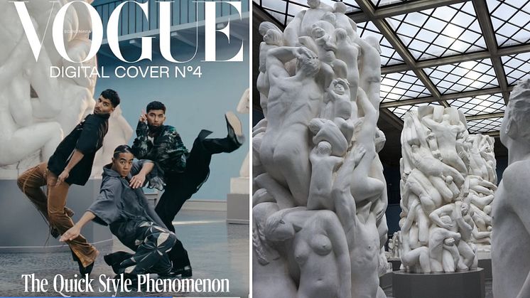 Det vakre, kulturelle møtet mellom dans og kunst fant sted fordi Vogue Scandinavia filmet det siste digitale coveret sitt på Vigelandmuseet. Den norske dansesensasjonen The Quick Style snor seg mellom Vigelands skulpturer