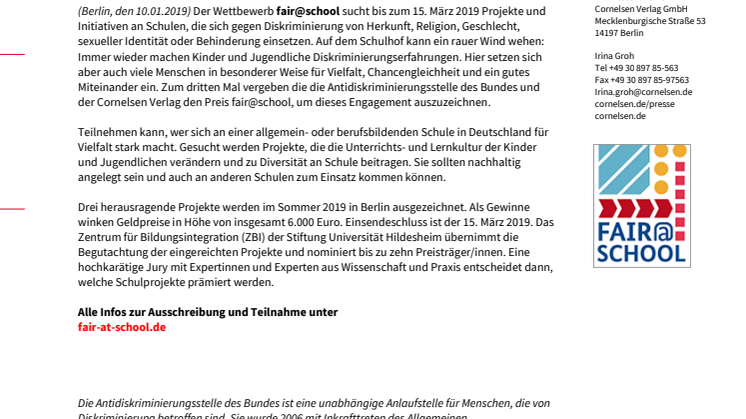 fair@school: Schulen gegen Diskriminierung 