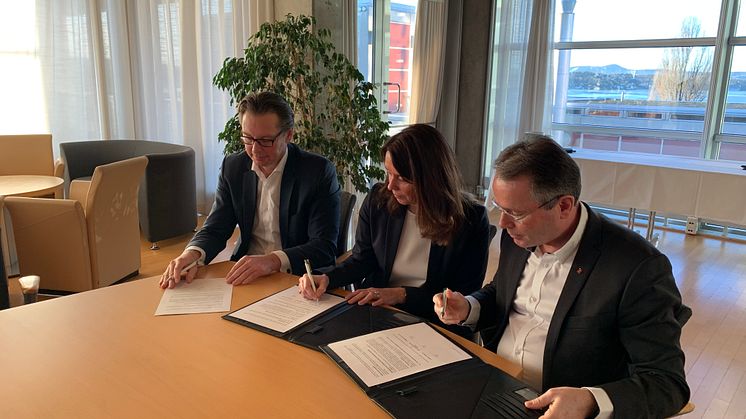 The agreement signing took place today