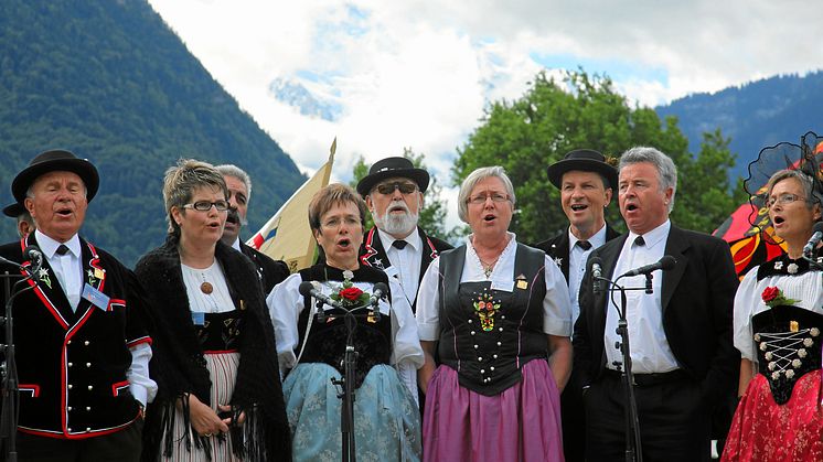 Jodeln, Unspunnenfest Interlaken / Quelle: Verein Unspunnenfest