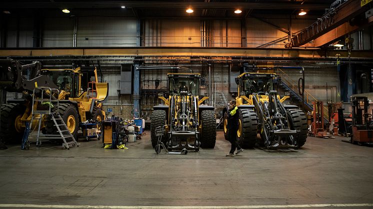 Volvomaskiner hos SSAB i Luleå