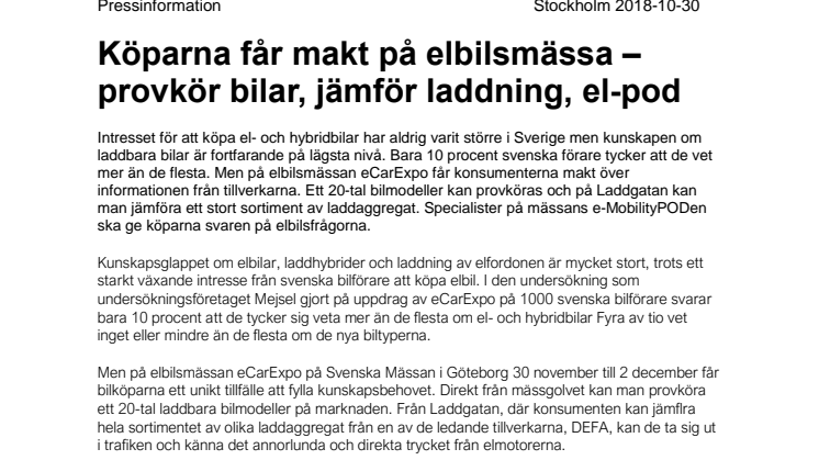 DEFA sänder podcast på eCarExpo