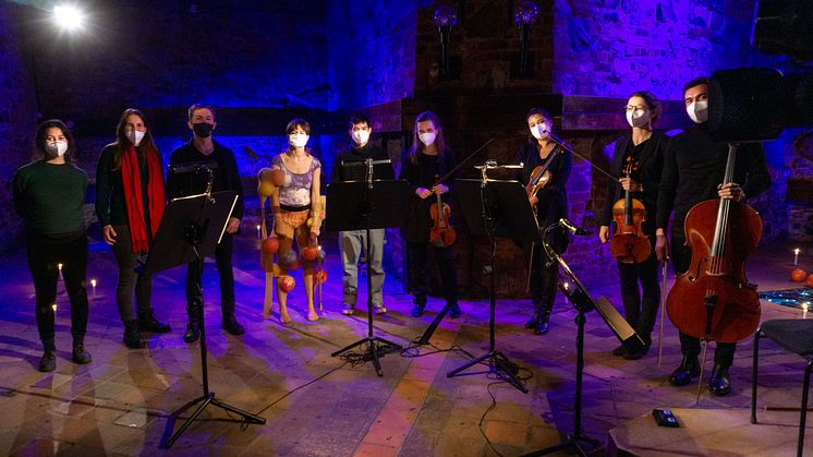 Gruppenfoto bei erstem Konzert der Reihe Resonate 