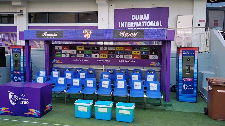 UAE's Desert Vipers cricket franchise bowl out the need for single-use plastic bottles in unique planet-friendly partnership with Bluewater 