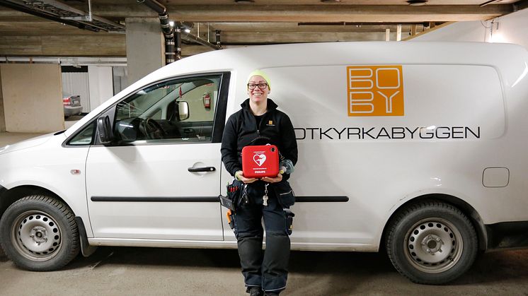 Linda Forsberg, en av Botkyrkabyggens sms-livräddare
