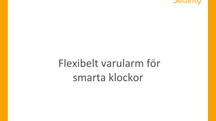 Flexibelt varularm för smarta klockor