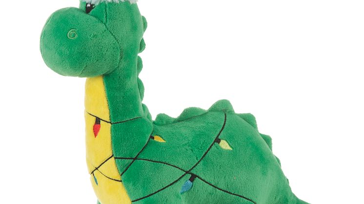 Little&Bigger Holiday Parade Dog Toy Dino Green