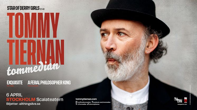 Tommy Tiernan – Tommedian, till Stockholm den 6 april