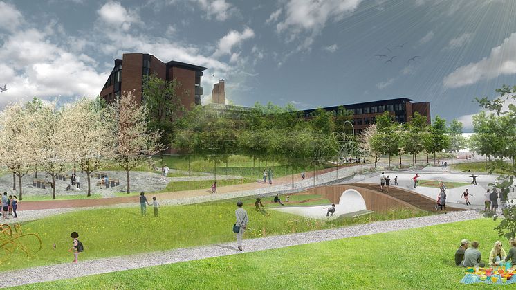 ​Planlagt praktpark i Lillestrøm