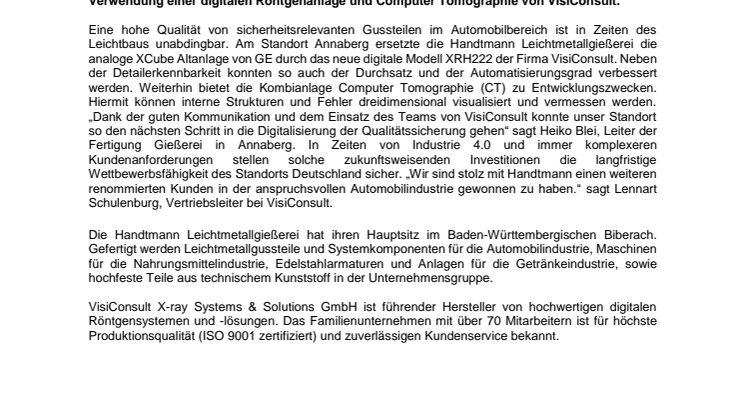 Verbesserung von Bauteilqualität durch digitale Prüfung