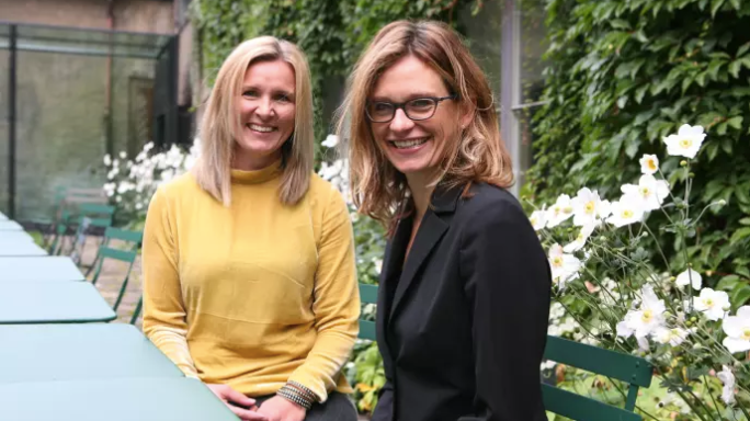 Daglig leder i Norwegian Green Building Council, (NGBC) Kjersti Folvik, og CEO i World Green Building Council (WGBC), Terri Wills.