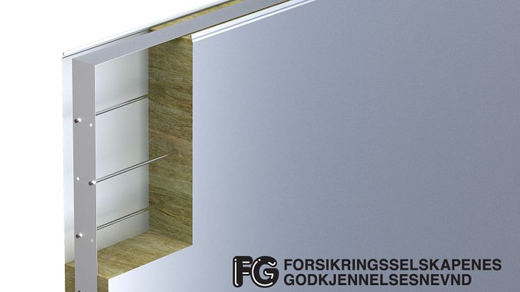 Lindab med FG-godkjente sandwichpanel