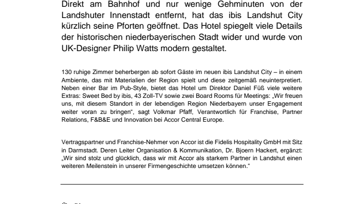 Neues ibis in Landshut