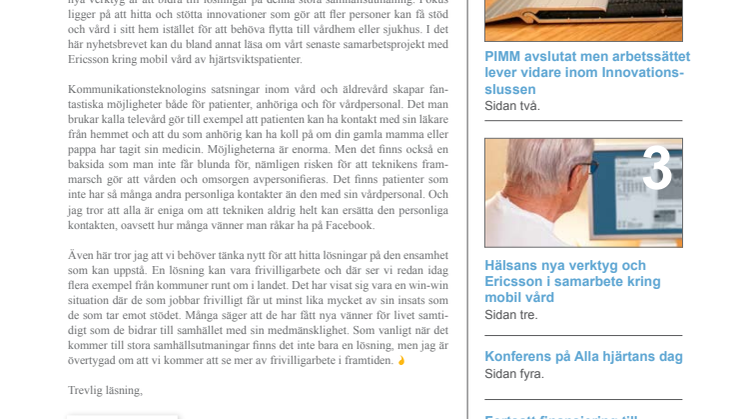 Nyhetsbrev 1 2011
