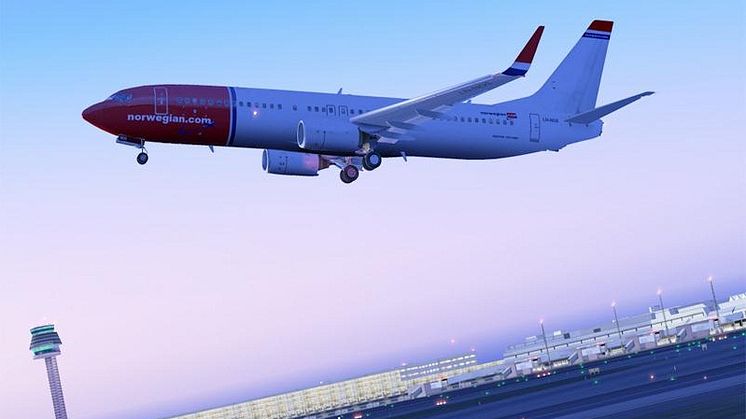 Boeing 737-800 efter take-off