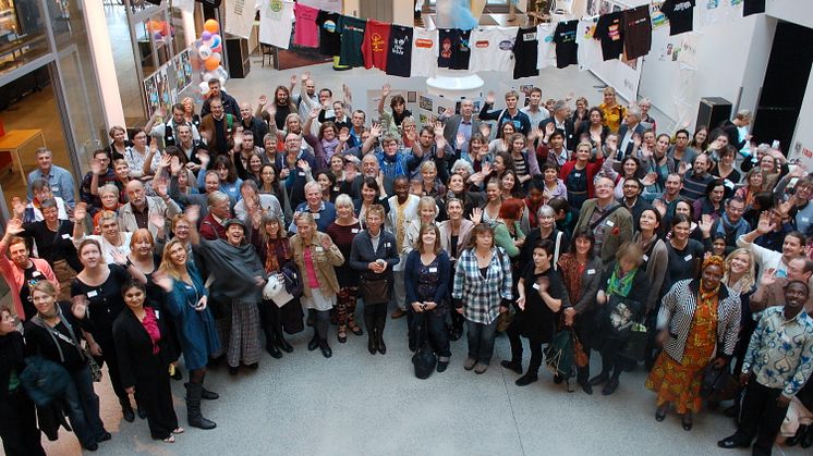 Deltagare vid internationell Fairtrade City-konferesn i Malmö