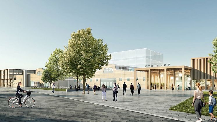 Det vinnande bidraget i arkitekttävlingen - Norra Stadsparken. Illustration: White Arkitekter.