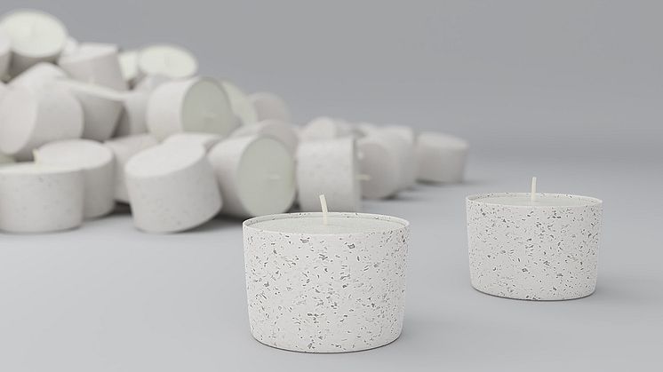 Ersätter värmeljusets metall med miljövänligt biomaterial