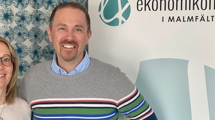 Gunilla Pettersson och Mikael Vannar, Ekonomikonsult i Malmfälten AB.