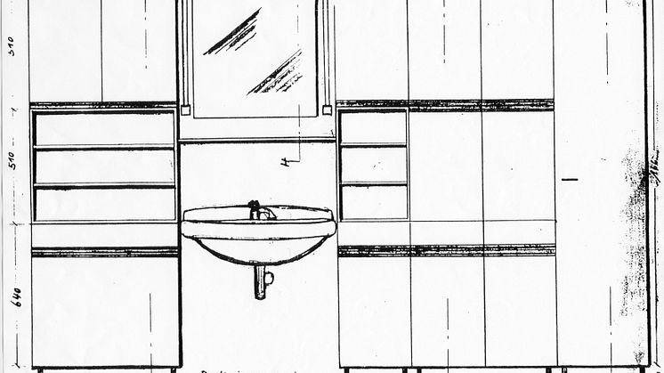 09_burgbad_Entwurf Badezimmerwand 1966