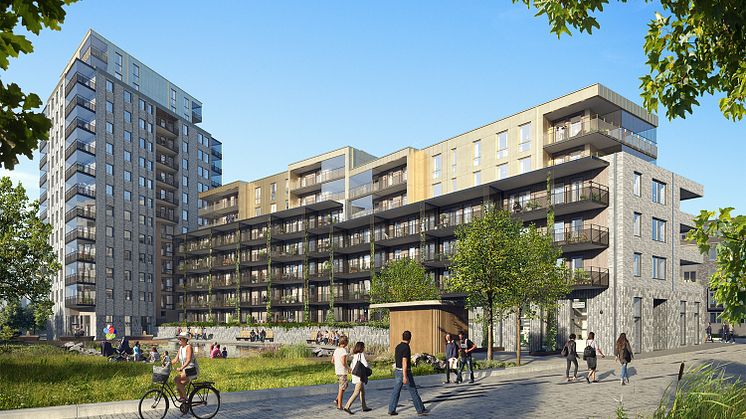 Klart för byggstart av 99 lägenheter i Riksbyggens Brf Kaprifolen i Kungälv