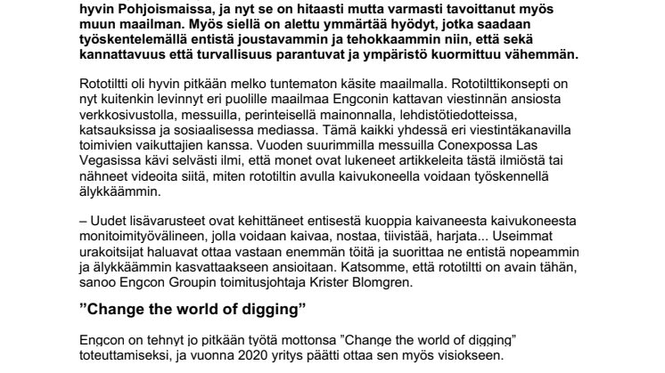 Rototiltti on ollut olemassa yli 30 vuotta - nyt se ottaa maailman haltuun