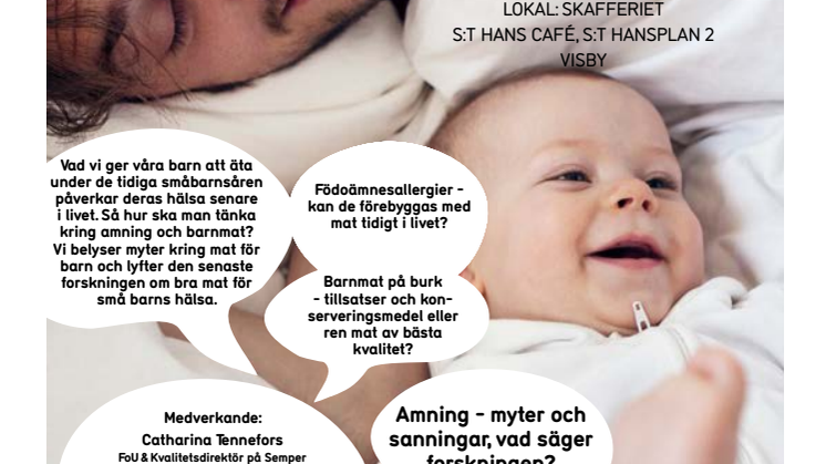 Semper i Almedalen: Vad är bra mat för små barn? 