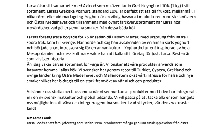 Nyhet! Turkisk & Grekisk Naturell yoghurt på Hemköp & Willys från v.8