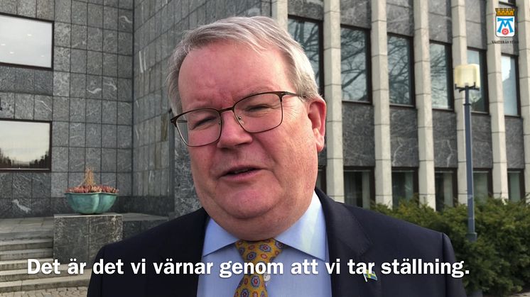 Kommunfullmäktiges ordförande Anders Teljebäck (S) inför kommunfullmäktige 10 mars 2022
