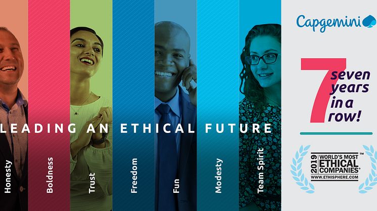 Capgemini kåret til et av 2019 World’s Most Ethical Companies® 