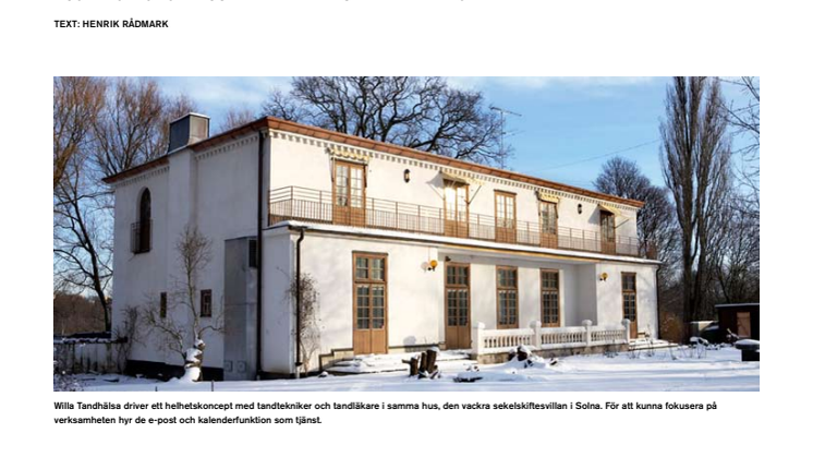 E-post som tjänst hos Willa Tandhälsa