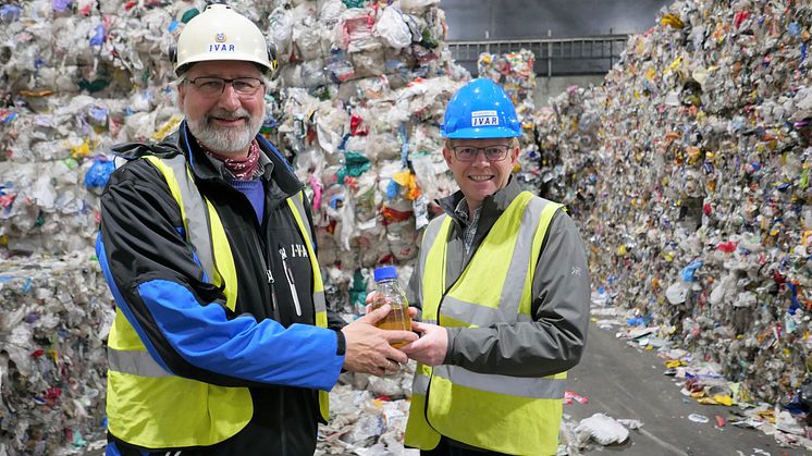 Fagansvarlig i IVAR, Rudolf Meissner, og Quantafuels COO Terje Eiken