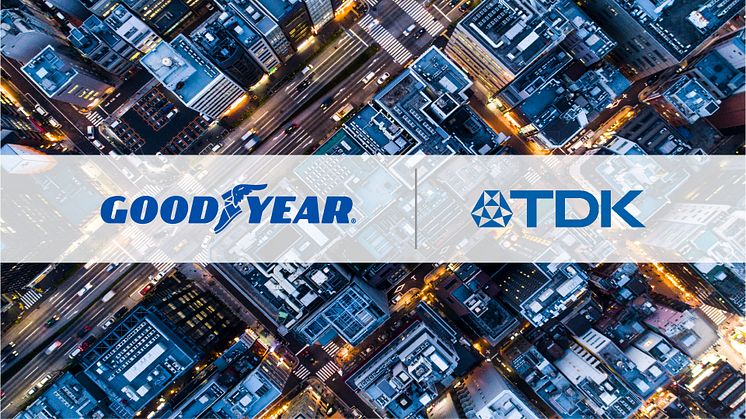TDK och Goodyear tillkännager ett samarbete för att utveckla teknologier för däckintelligens