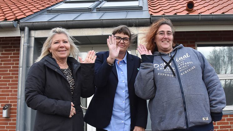 Samarbejde for uddannelse. Mette Madsen, forhandlingssekretær i 3F, Laila Rasmussen, serviceleder i Forenede Service og Winni Lang, uddannelsesrepræsentant i Forenede Service.