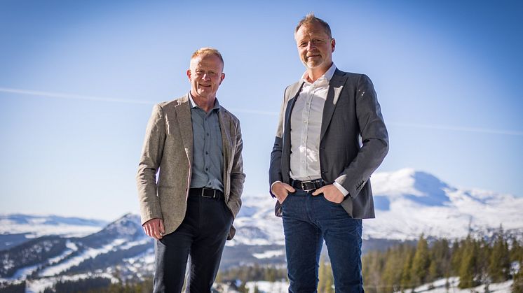 Dan Andersson, vd EcoDataCenter och Jacques Ejlerskov, vd WA3RM som står bakom en ny cirkulär industrisatsning på 18 miljarder kronor i Östersund.