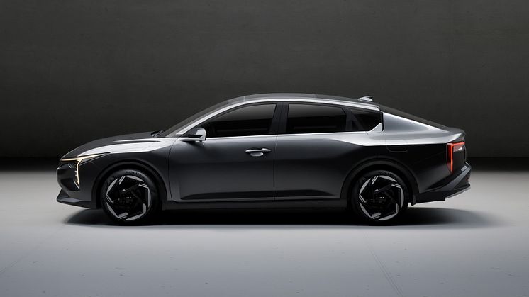 Kia K4 visas på New York Auto Show den 27 mars.
