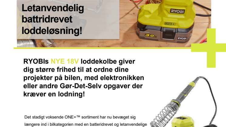 Letanvendelig battridrevet loddeløsning
