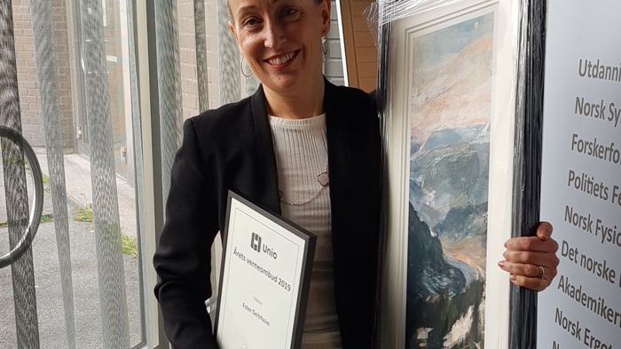 Ester Geitrheim, hovedverneombud for avdeling for kreftbehandling og medisinsk fysikk ved Helse Bergen HF, Haukeland universitetssjukehus. Foto: Elisabeth Norridge