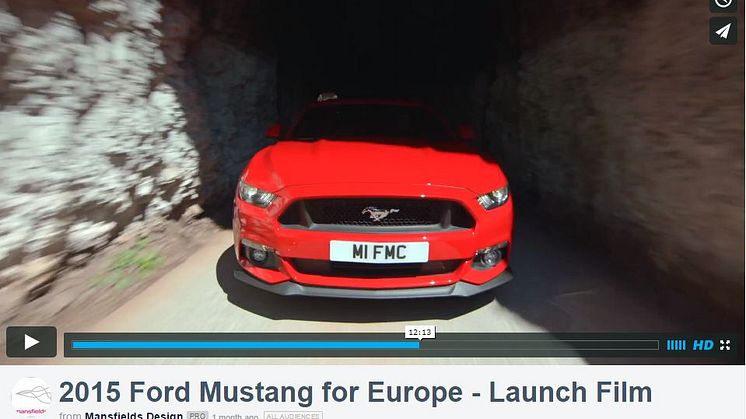 Mustangs europæiske launch video