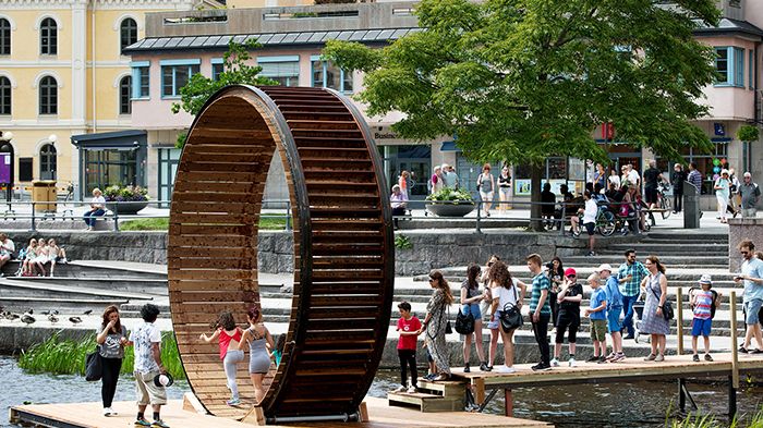 Miler Lagos konstverk Rainmaker från Open Art 2017. Foto: Sofie Isaksson 