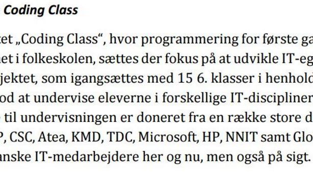 Danmarks Vækstråd anbefaler