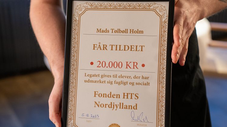 Mads Tølbøl får legat (1)