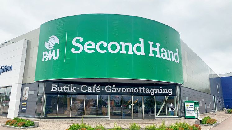 PMU Second Hand öppnar nu i ett av Sveriges största handelsområden, Erikslund i Västerås. Foto: Esther Collén, PMU. 