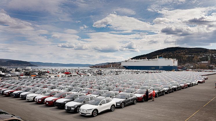 Mustang Mach E Drammen havn 2021