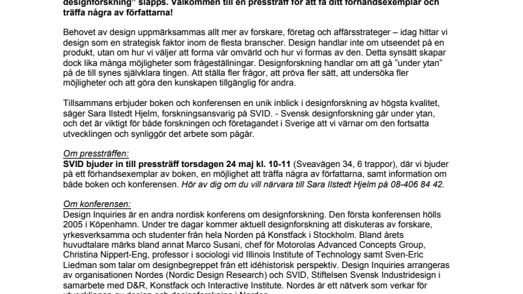Svensk designforskning går ”under ytan”!