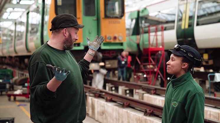 Apprentice Engineer, Twinkle Clarke, discussing her career experience