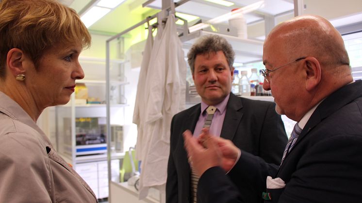 Brandenburgs Wissenschaftsministerin Dr. Martina Münch am 6. Juli 2016 zu Arbeitsbesuch an der Technischen Hochschule Wildau